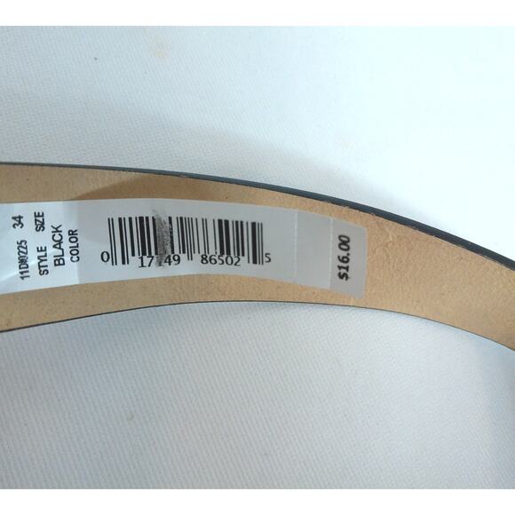 Dickies Mens Bull Steer Longhorn Buckle Cowhide Leather Belt Size 34 New - Picture 2 of 7